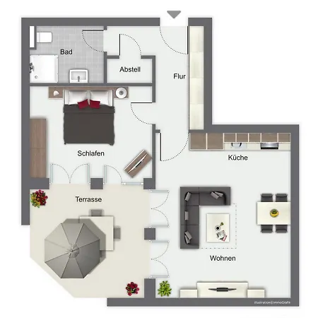 Appartement Achtern Diek 06 *